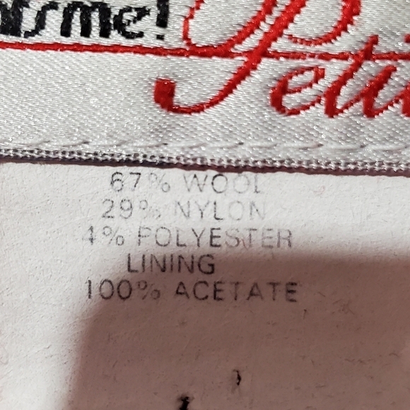 Vintage 1980s 80s Dark Burgandy Red Plaid Wool Blazer Shoulder Pads Christmas - Picture 2 of 6